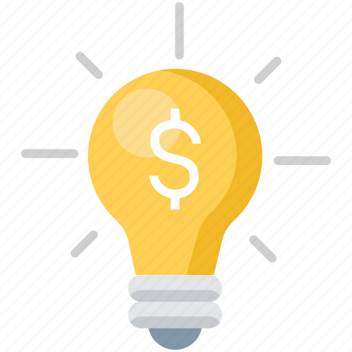 Bulb, lightbulb, dollar, finance, lamp, light, payment icon - Download on Iconfinder