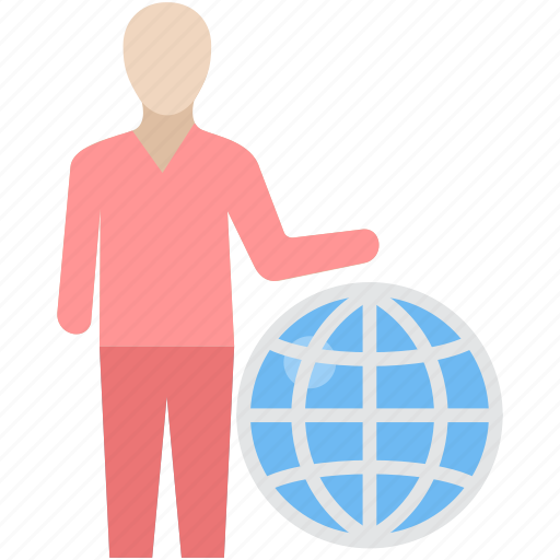 Bank, business, earth, employee, planet, representative, world icon - Download on Iconfinder