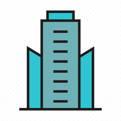 Accommodation, apartment, condo, edifice, hostel, office, tower icon - Download on Iconfinder