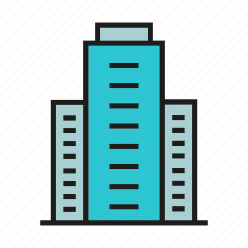 Accommodation, apartment, building, hostel, real estate, residence, tower icon - Download on Iconfinder