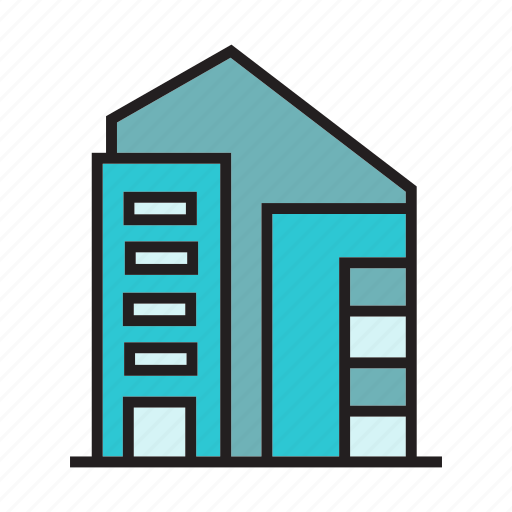 Accommodation, apartment, home, hostel, house, real estate, residence icon - Download on Iconfinder