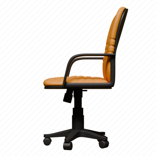Office, employee, armchair, interior, object, seat 3D illustration - Download on Iconfinder