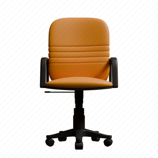 Office, employee, armchair, interior, object, seat 3D illustration - Download on Iconfinder