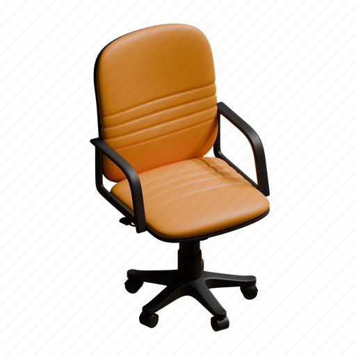 Office, employee, armhair, interior, object, seat 3D illustration - Download on Iconfinder