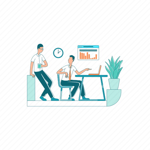 Office, coworking, project, cooperation, teamwork illustration - Download on Iconfinder