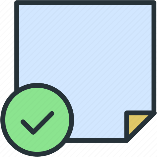 Approve, check, office, paper, work icon - Download on Iconfinder
