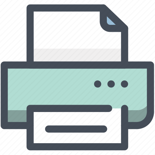 Document, machine, office, paper, print, printer, text icon - Download on Iconfinder