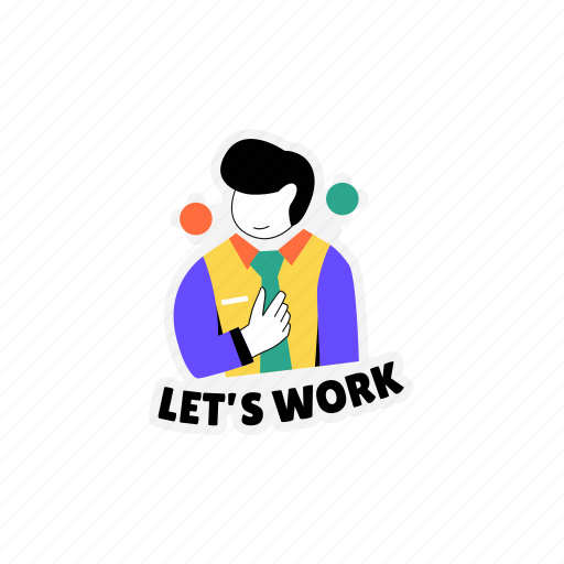 Work, office, job, business, profession, man sticker - Download on Iconfinder