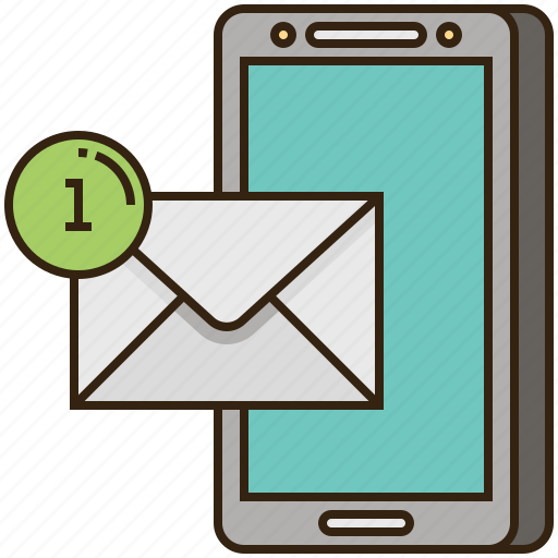Letter, mail, message, notification, smartphone icon - Download on Iconfinder