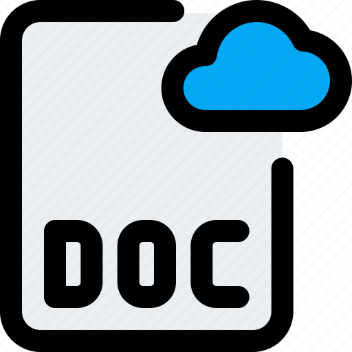 File, doc, cloud, office, files icon - Download on Iconfinder