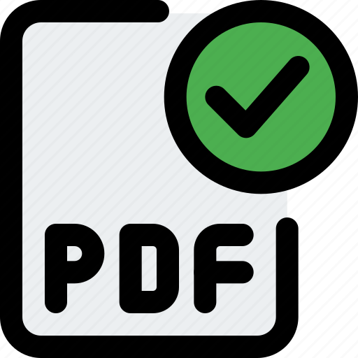 File, pdf, check, office, files icon - Download on Iconfinder