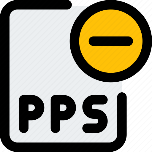 File, pps, minus, office, files icon - Download on Iconfinder