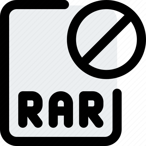 File, rar, banned, office icon - Download on Iconfinder