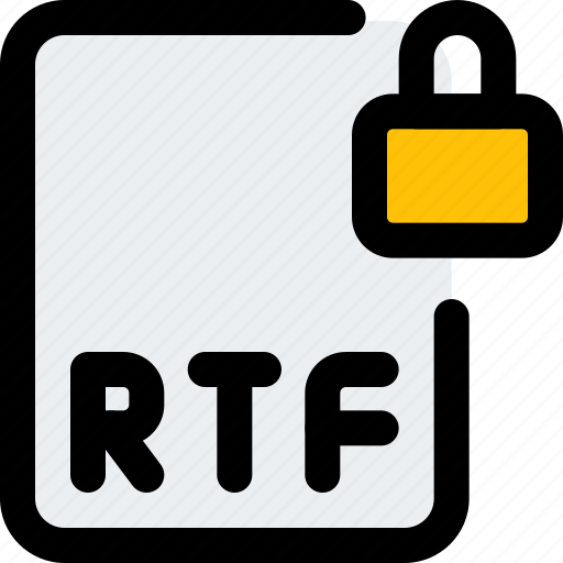 File, rtf, lock, office, files icon - Download on Iconfinder