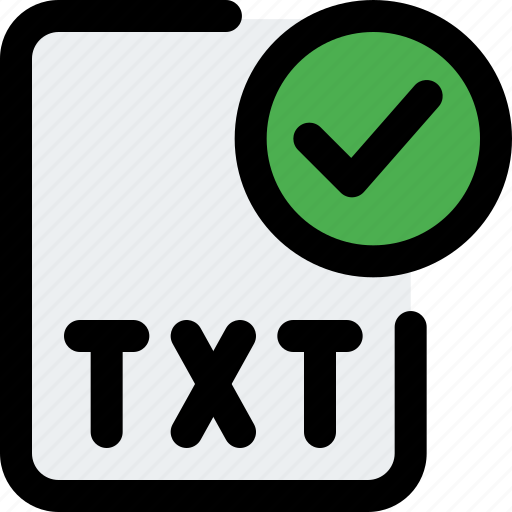 File, txt, check, office, files icon - Download on Iconfinder