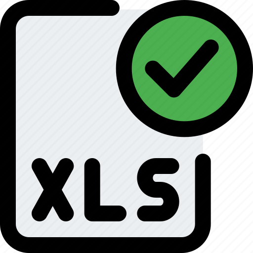 File, xls, check, office, files icon - Download on Iconfinder