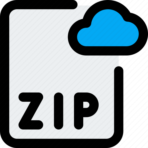 File, zip, cloud, office, files icon - Download on Iconfinder
