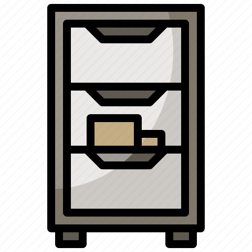 Archive, cabinet, document, file, material, office, storage icon - Download on Iconfinder