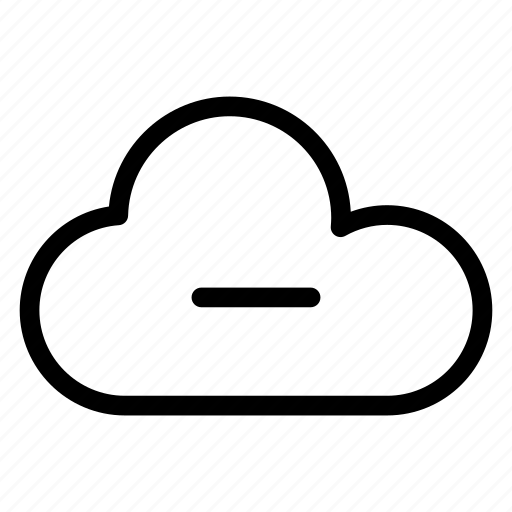 Cloud, computing, erase, minus icon - Download on Iconfinder