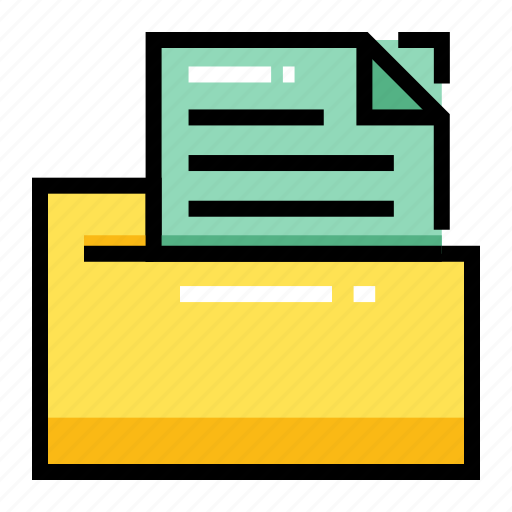 Document, file, folder, office, archive, paperwork, page icon - Download on Iconfinder