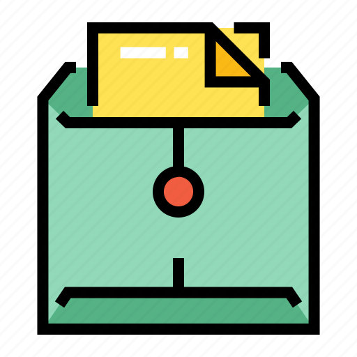 Paper, envelope, letter, message, document, postal, office icon - Download on Iconfinder