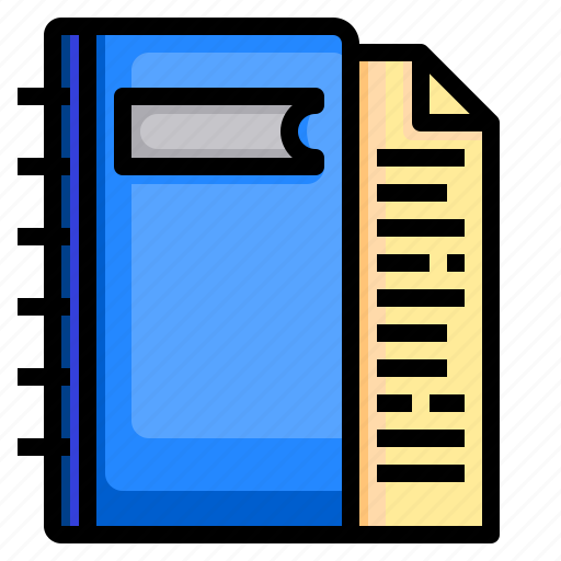 Book, filing, notebook, office, stationary icon - Download on Iconfinder