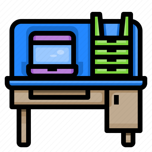 Desk, office, work, workdesk icon - Download on Iconfinder