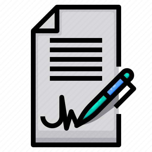 Document, office, paper, sign, stationary icon - Download on Iconfinder