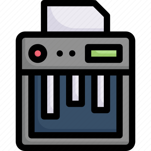 Business, company, device, office, paper shredder machine, stationery, working icon - Download on Iconfinder