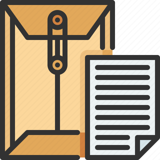 Document, dossier, file, office, stationery icon - Download on Iconfinder