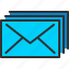 email, envelope, interface, mail, message 