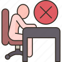 sitting, position, incorrect, ergonomic, physical