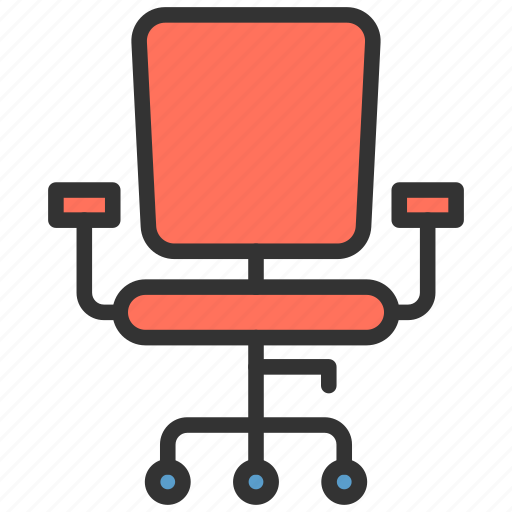 Office chair, chair, seat, moving chair icon - Download on Iconfinder