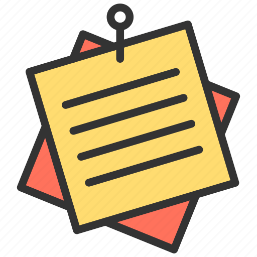 Sticky note, taking notes, record, book icon - Download on Iconfinder