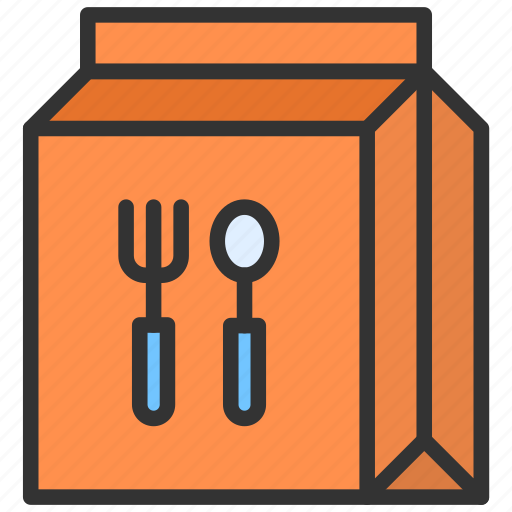 Lunch bag, food, meal, take away icon - Download on Iconfinder