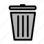 can, trash, bin, delete, garbage, recycle 