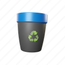 recycle, eco, green, trash, bin 