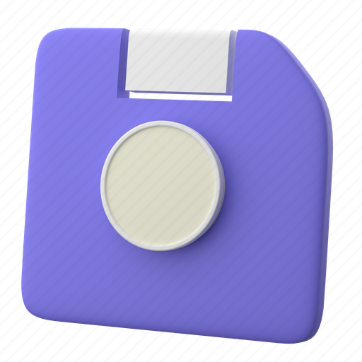 Storage, disk, save, store, saving, floppy, memory 3D illustration - Download on Iconfinder