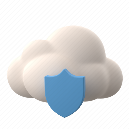 Storage, security, cloud, store, save, protection, safety 3D illustration - Download on Iconfinder