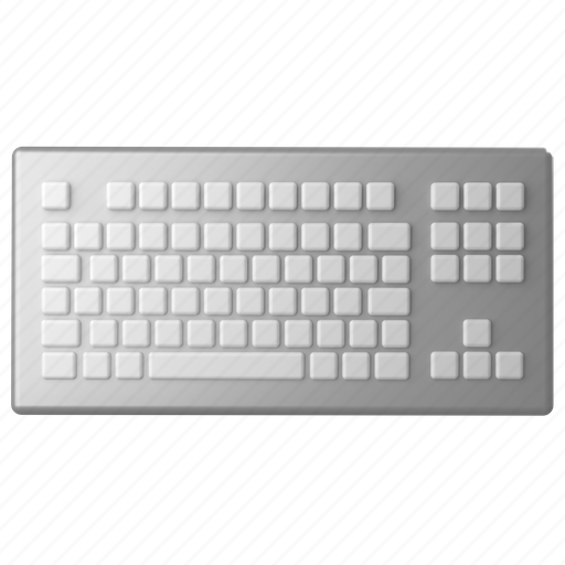 Technology, keyboard, typing, type, computer, hardware, input 3D illustration - Download on Iconfinder