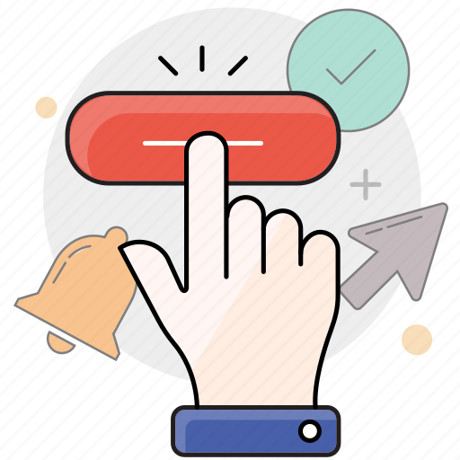 Click, enter, touch, call to action icon - Download on Iconfinder