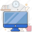 computer, desktop, monitor 