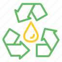 oil, recycle, reuse, water, drop, ecology, liquid, environment, nature