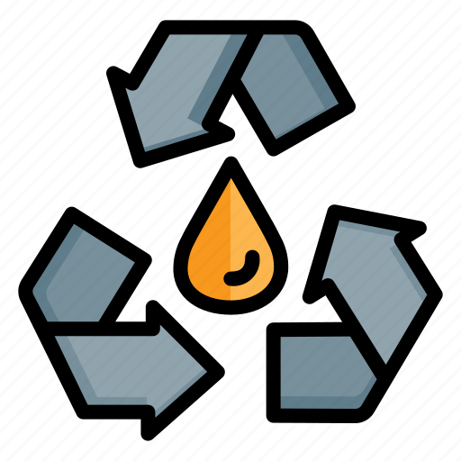 Oil, recycle, reuse, water, drop, ecology, liquid icon - Download on Iconfinder