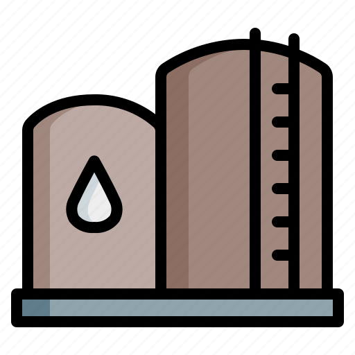 Factory, tank, barrel, industry, storage, fuel, gas icon - Download on Iconfinder