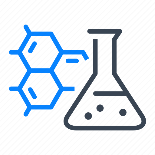 Beaker, laboratory, chemistry, cell, molecule icon - Download on Iconfinder
