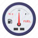 fuel, gauge, meter, gasoline, petrol, car dash
