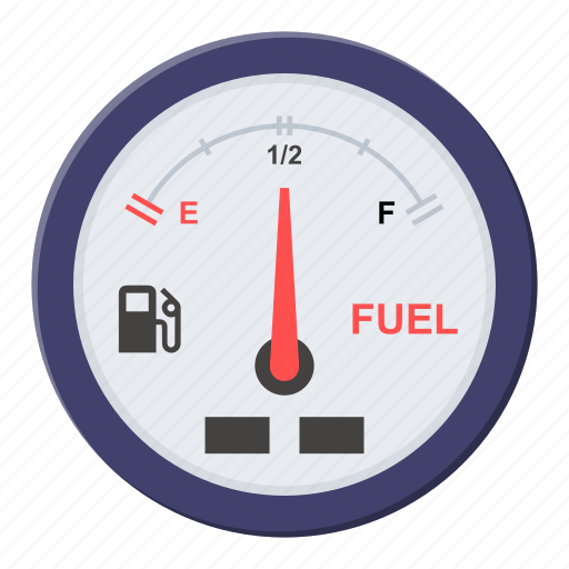Fuel, gauge, meter, gasoline, petrol, car dash icon - Download on Iconfinder