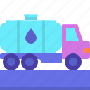 delivery, gasoline, shipping, truck