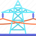 building, electricity, tower, transmission